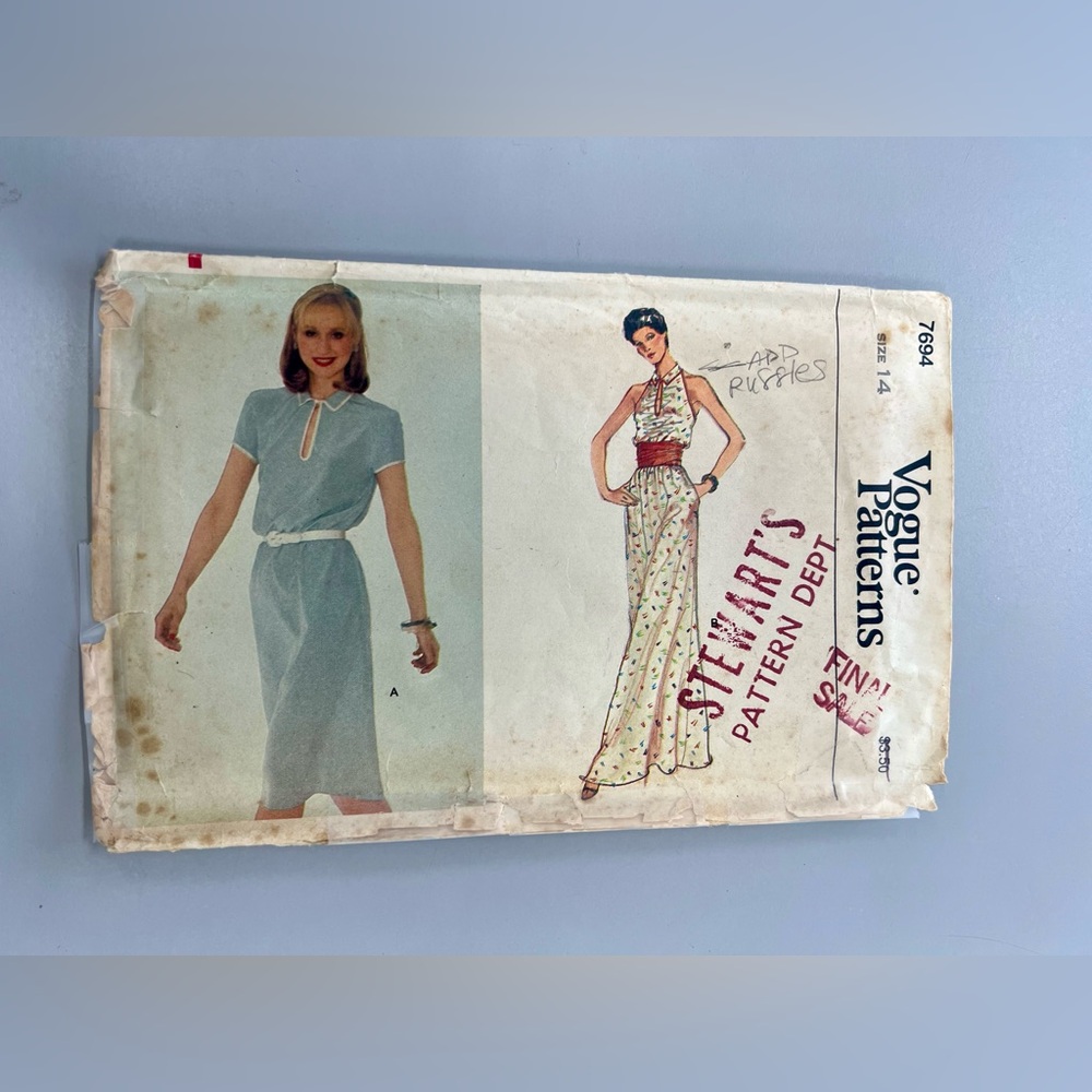 Vogue Patterns 7694 Sewing Pattern